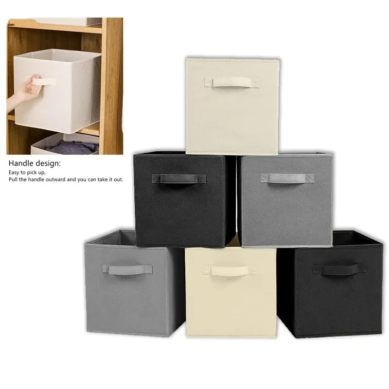 Kids Toys Drawers - キューブ型不織布収納ビン折りたたみ式収納ボックス家庭用品、子供のおもちゃ収納オーガナイザーキャビネット引き出し整理