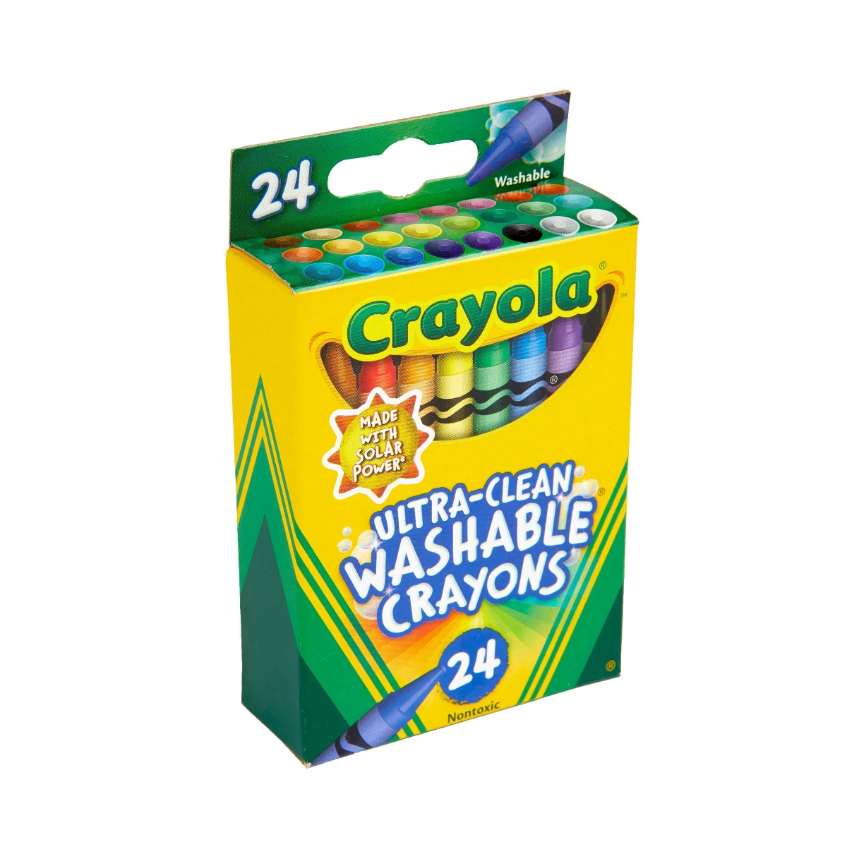 Crayola Art Supply - クレヨラ 24色 ウルトラクリーン ウォッシャブルクレヨン 子供用 学校用品