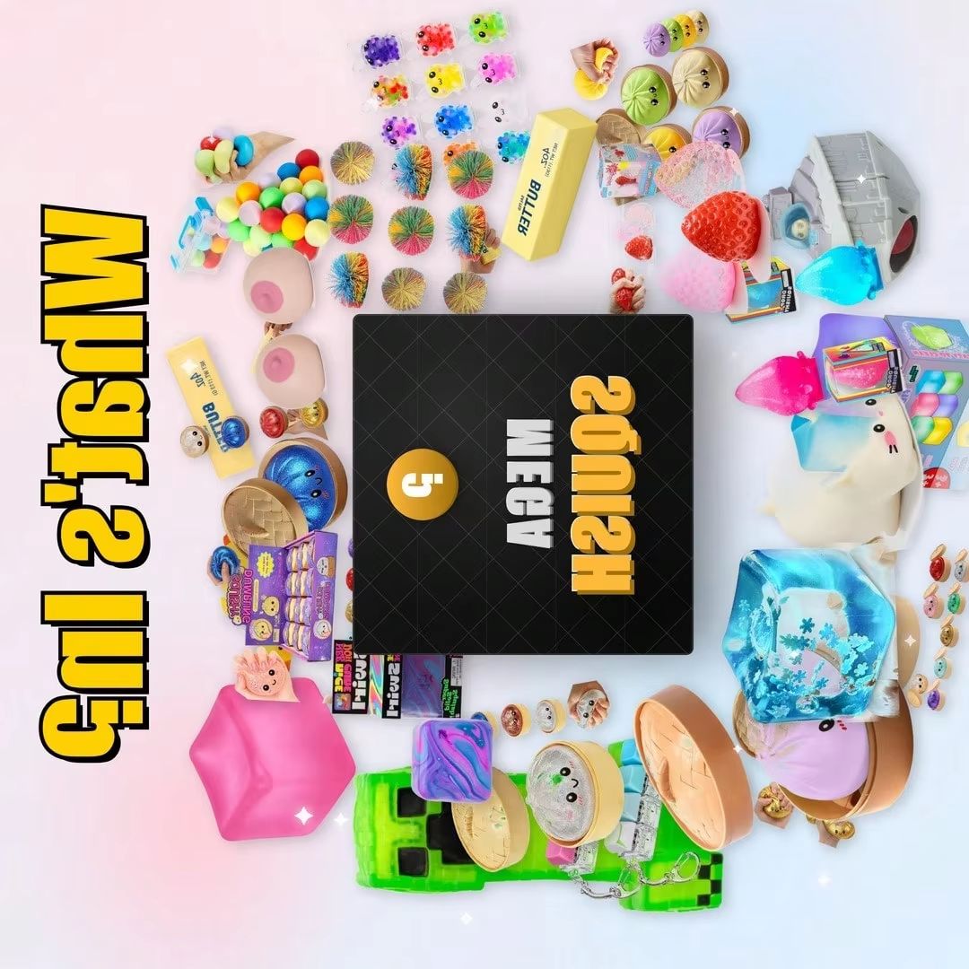 Kids Toys Box - 2026年新作サプライズミステリーブラインドボックス、感覚刺激指遊びスクイーズストレス解消おもちゃ、子供と大人のためのギフトセット