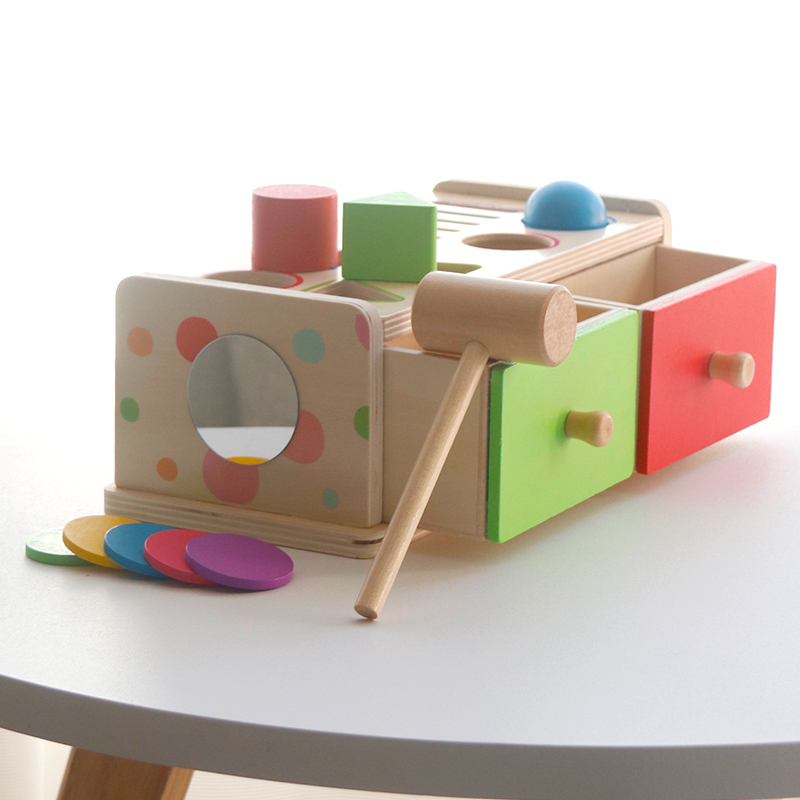 モンテッソーリ木製分類スタッキングおもちゃ 子供用引き出しボ - Kids Toys Drawers のレビューと価格