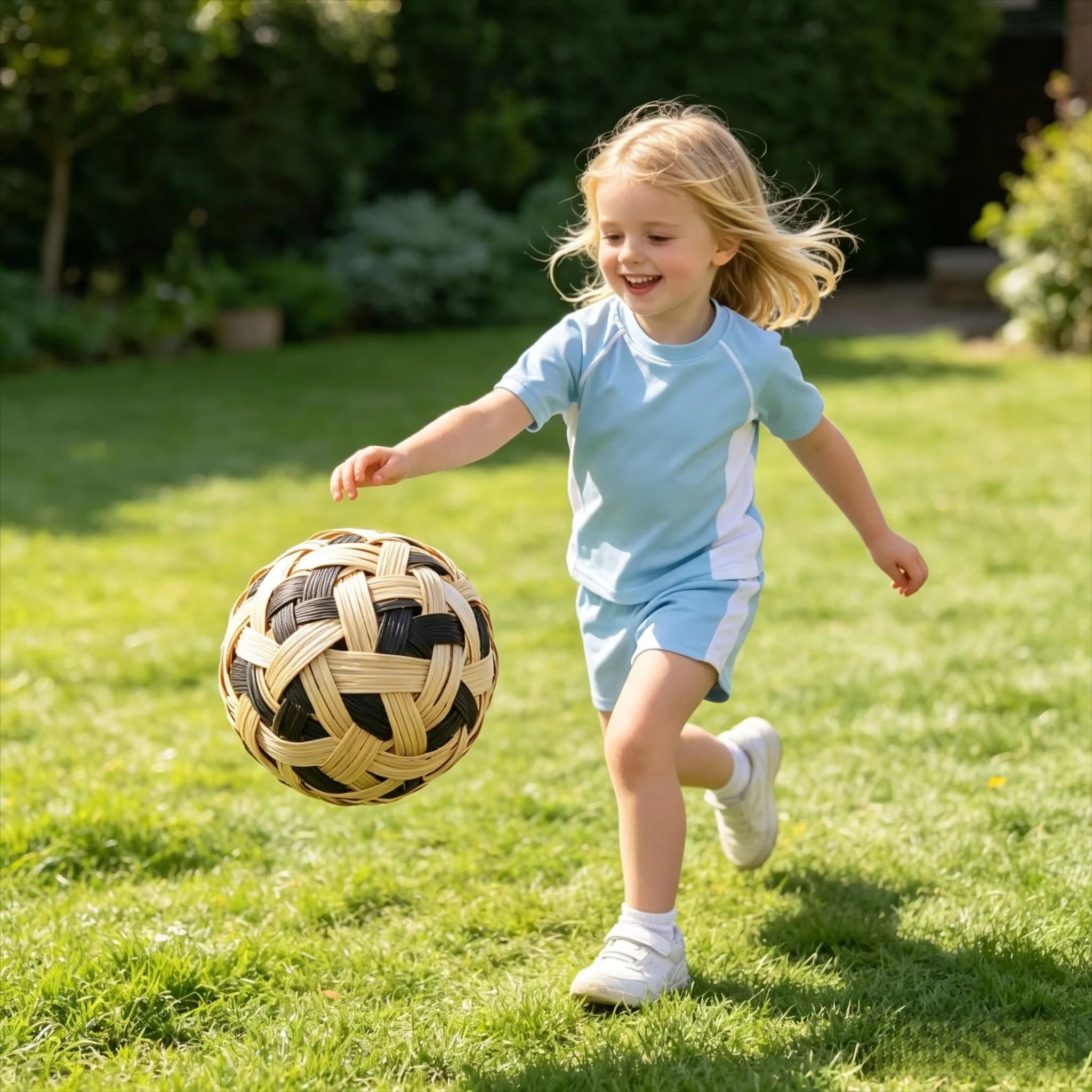 子供用セパタクロー籐ボール手編み子供用キックバレーボール屋外 - Kids Toys And Games のレビューと価格