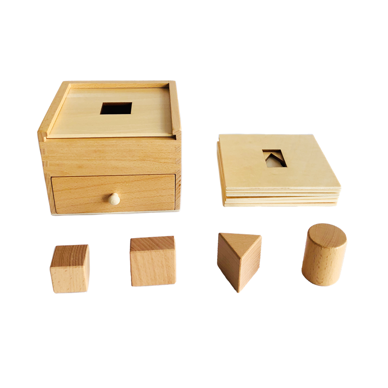 モンテッソーリ教育学習玩具 木製幾何学ボックス 引き出し付き - Kids Toys Drawers のレビューと価格