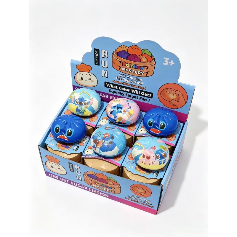 アニメステッチ スクイーズ蒸しパン フィジェットトイ スロー - Kids Toys Box のレビューと価格