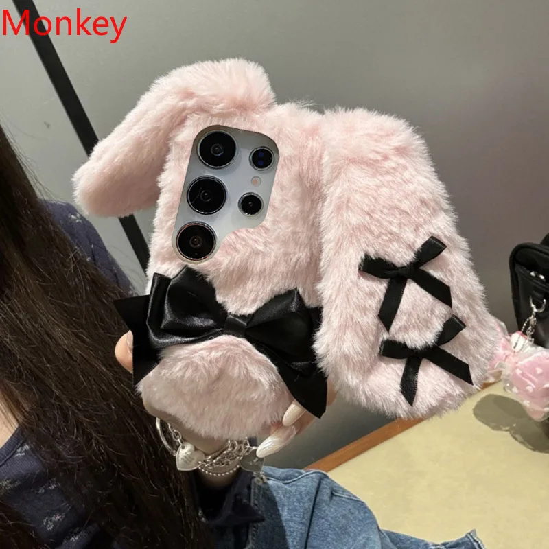 かわいい弓ふわふわ毛深いウサギの耳人形動物ケース Xiaom - Xiaomi Kids Toys のレビューと価格