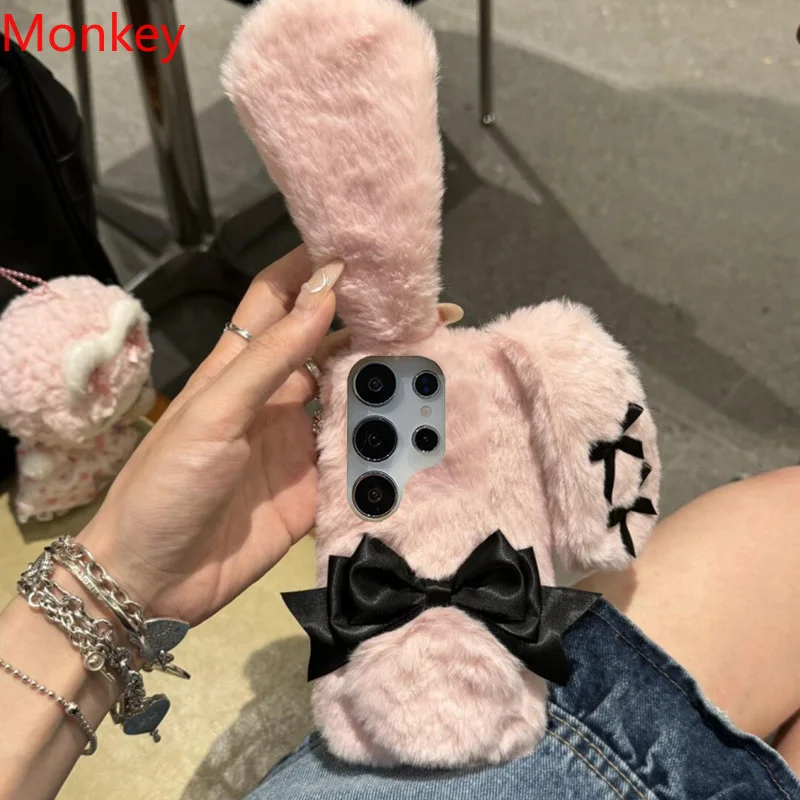 かわいい弓ふわふわ毛深いウサギの耳人形動物ケース Xiaom - Xiaomi Kids Toys のレビューと価格