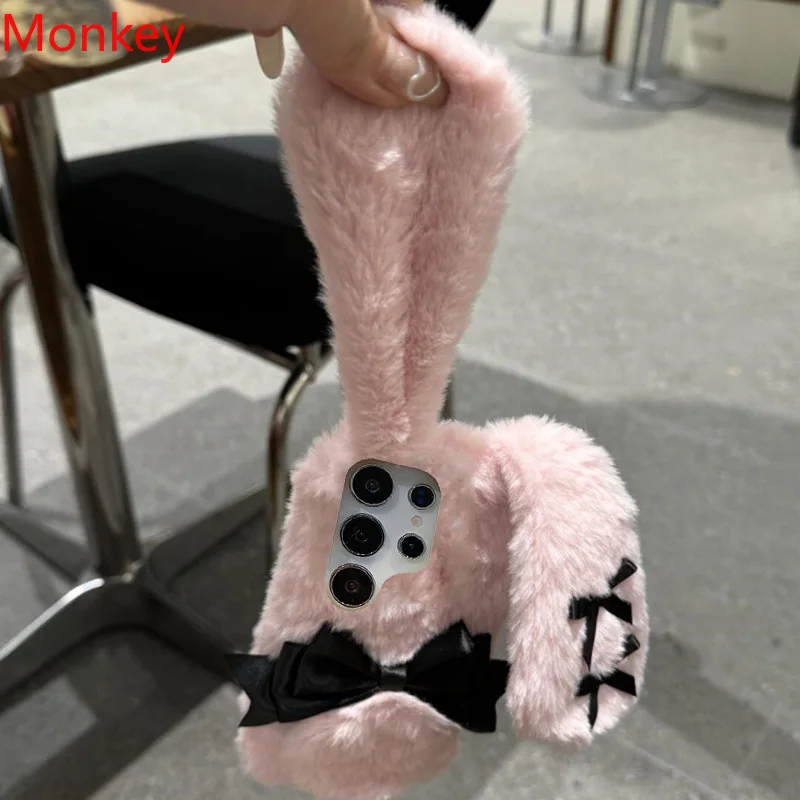 かわいい弓ふわふわ毛深いウサギの耳人形動物ケース Xiaom - Xiaomi Kids Toys のレビューと価格