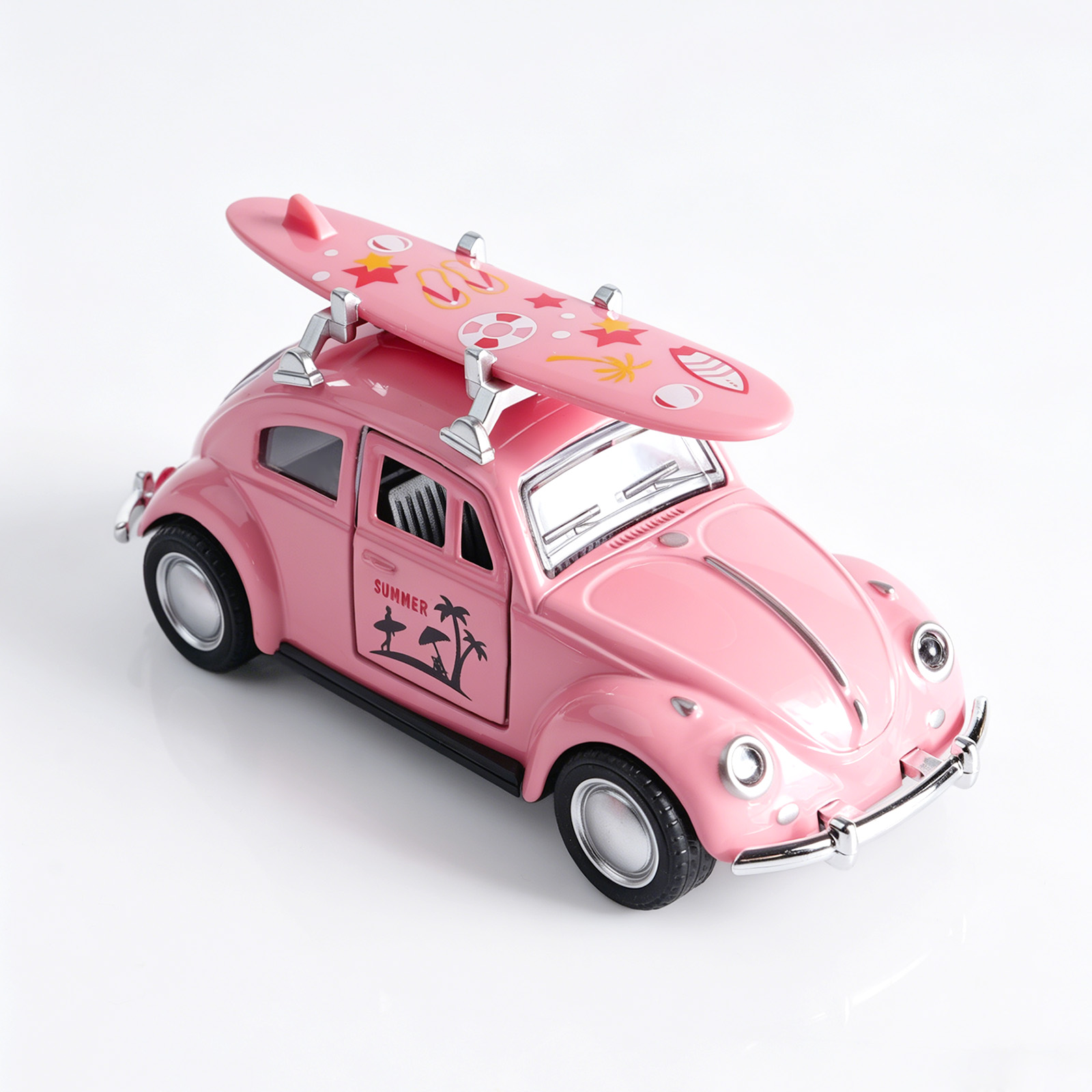 1:36 ピンクのフォルクスワーゲン ビートル ダイキャスト - Kids Toys Young のレビューと価格