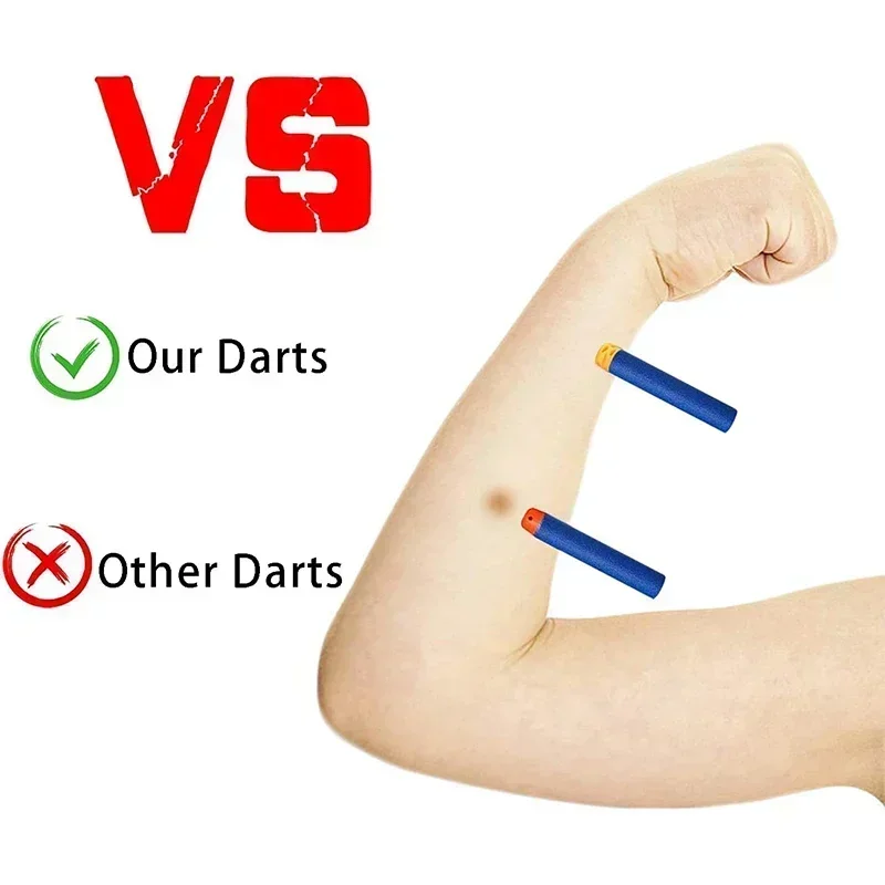 HOT1000-50個 ブルー中空ダーツ リフィルフォーム弾 - Foam Dart Gun のレビューと価格