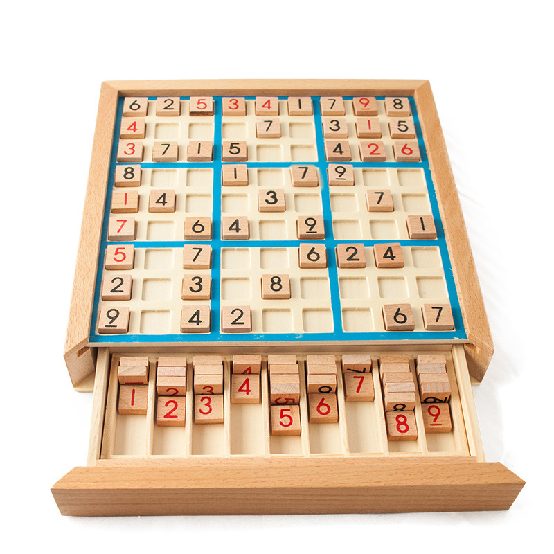 数独ボードゲーム 思考タイルと引き出し付き 9X9 数字パズ - Kids Toys Drawers のレビューと価格