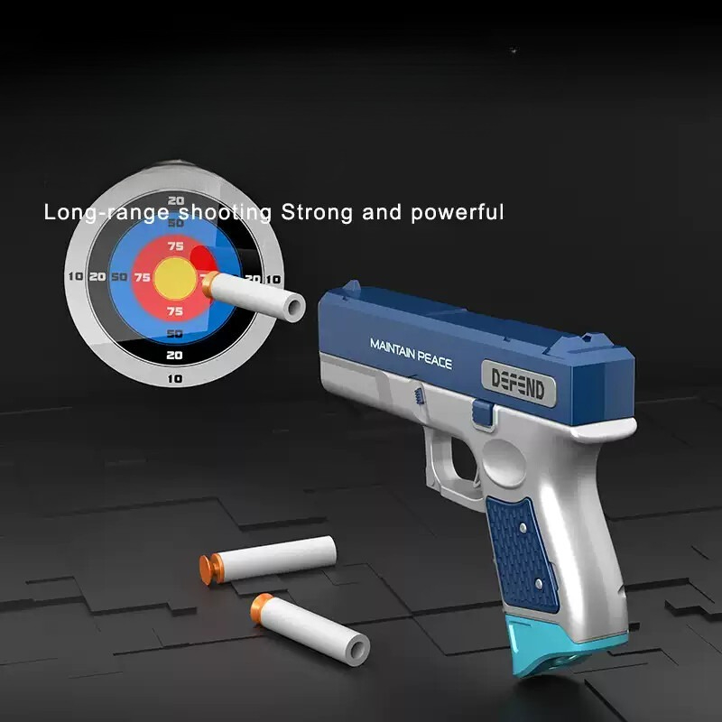 ソフトダーツランチャーリアルなトイピストル手動フォームダーツ - Foam Dart Gun のレビューと価格