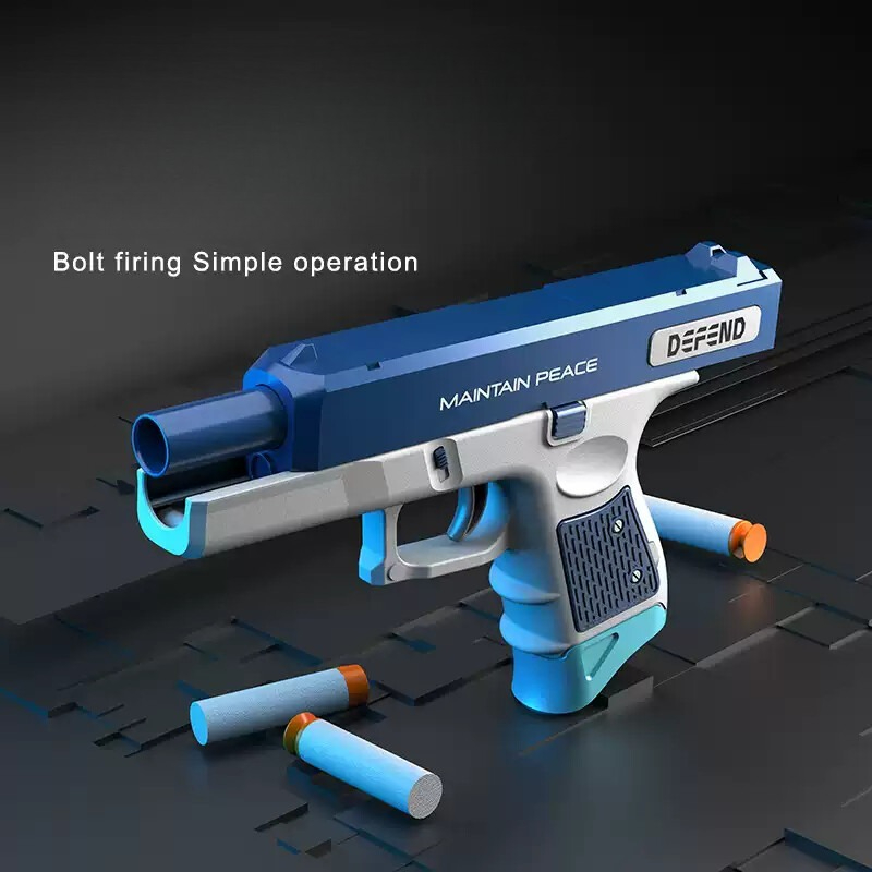 ソフトダーツランチャーリアルなトイピストル手動フォームダーツ - Foam Dart Gun のレビューと価格