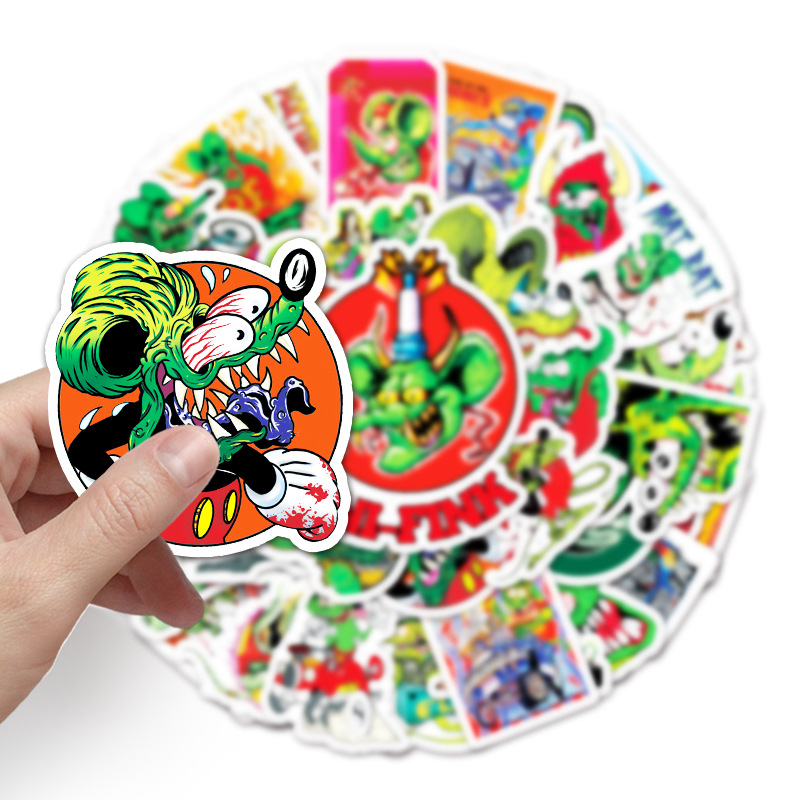 ラットフィンク グラフィティ ステッカー 50枚セット DI - Kids Toys And Games のレビューと価格