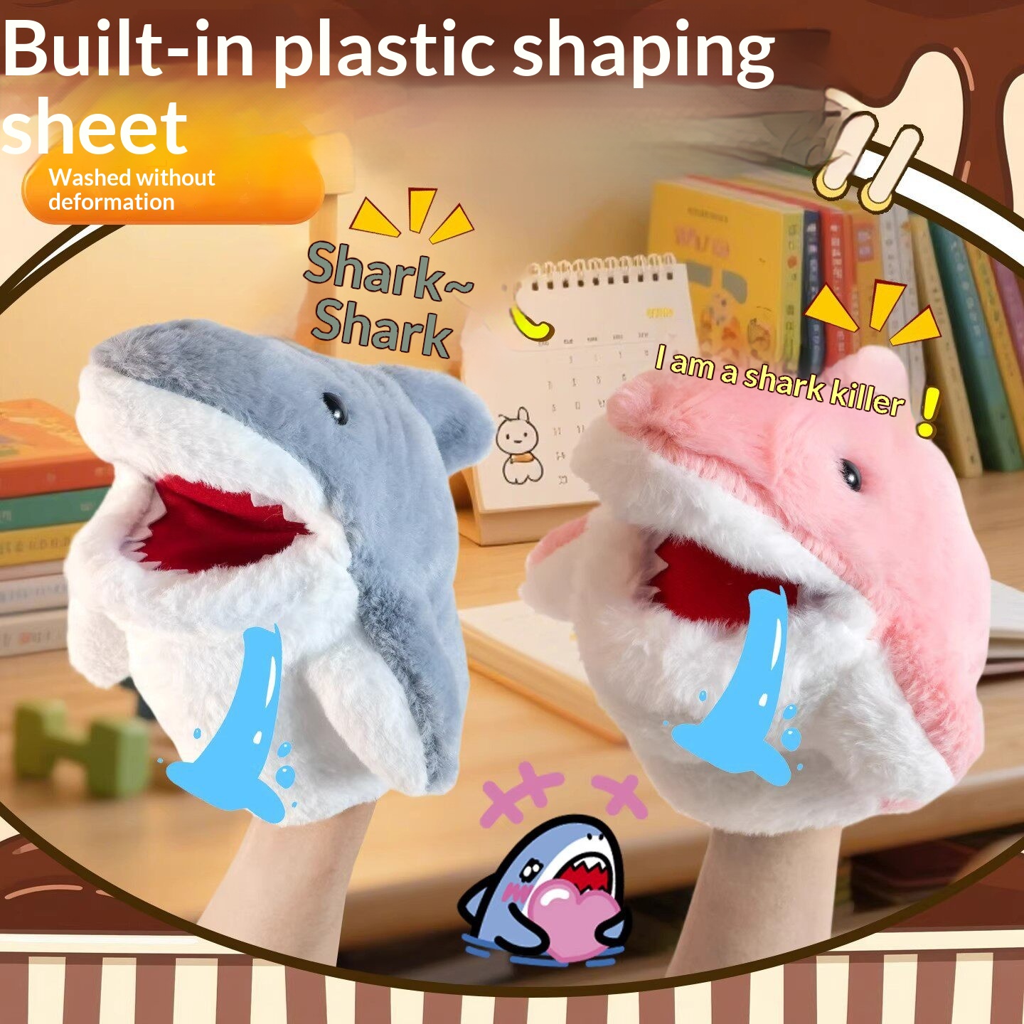 サメハンドパペットぬいぐるみサメアームグローブおもちゃ面白い - Soft Plush Doll のレビューと価格