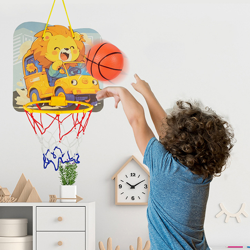子供用調節可能なバスケットボールスタンド漫画の動物の形のシュ - Kids Toys And Games のレビューと価格