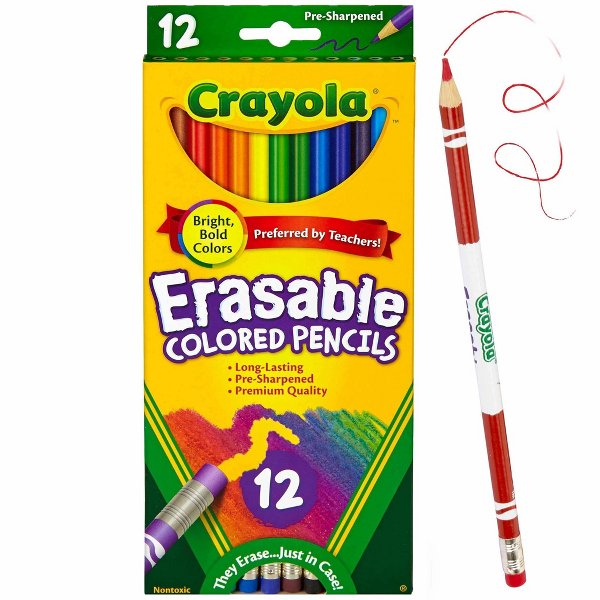 クレイオラ 消せる色鉛筆 子供用 学校画材用 エレファントシ - Crayola Art Supply のレビューと価格