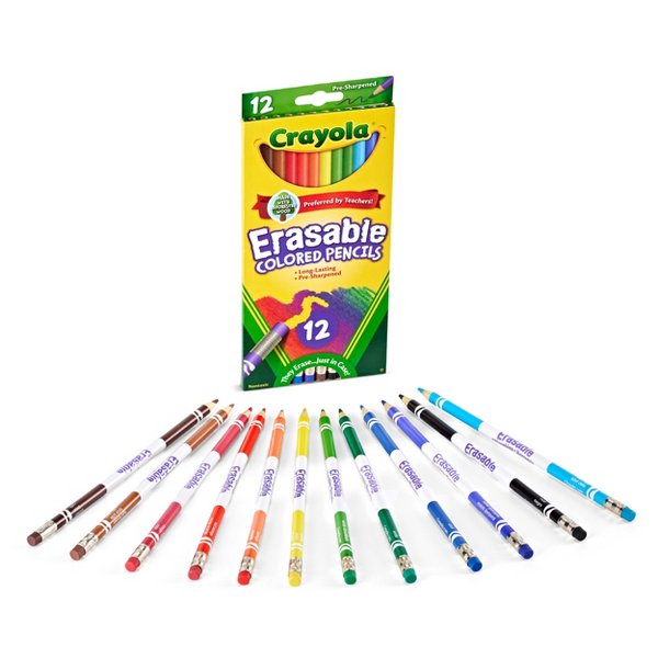 クレイオラ 消せる色鉛筆 子供用 学校画材用 エレファントシ - Crayola Art Supply のレビューと価格