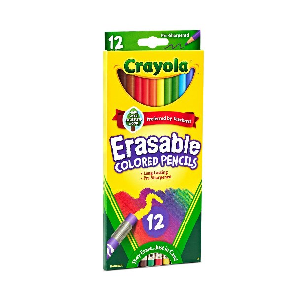 クレイオラ 消せる色鉛筆 子供用 学校画材用 エレファントシ - Crayola Art Supply のレビューと価格