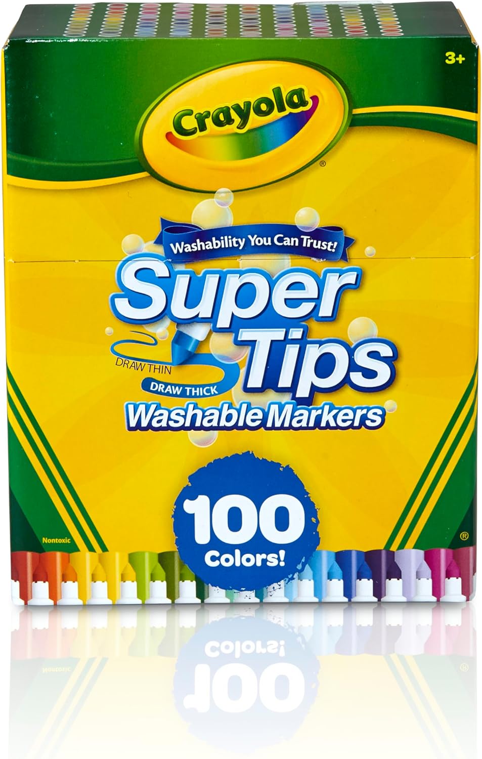 クレヨラ スーパーチップス マーカーセット 100色入り 洗 - Crayola Art Supply のレビューと価格