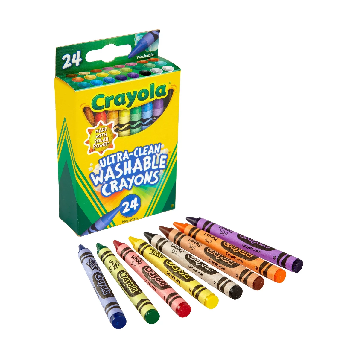 クレヨラ 24色 ウルトラクリーン ウォッシャブルクレヨン  - Crayola Art Supply のレビューと価格
