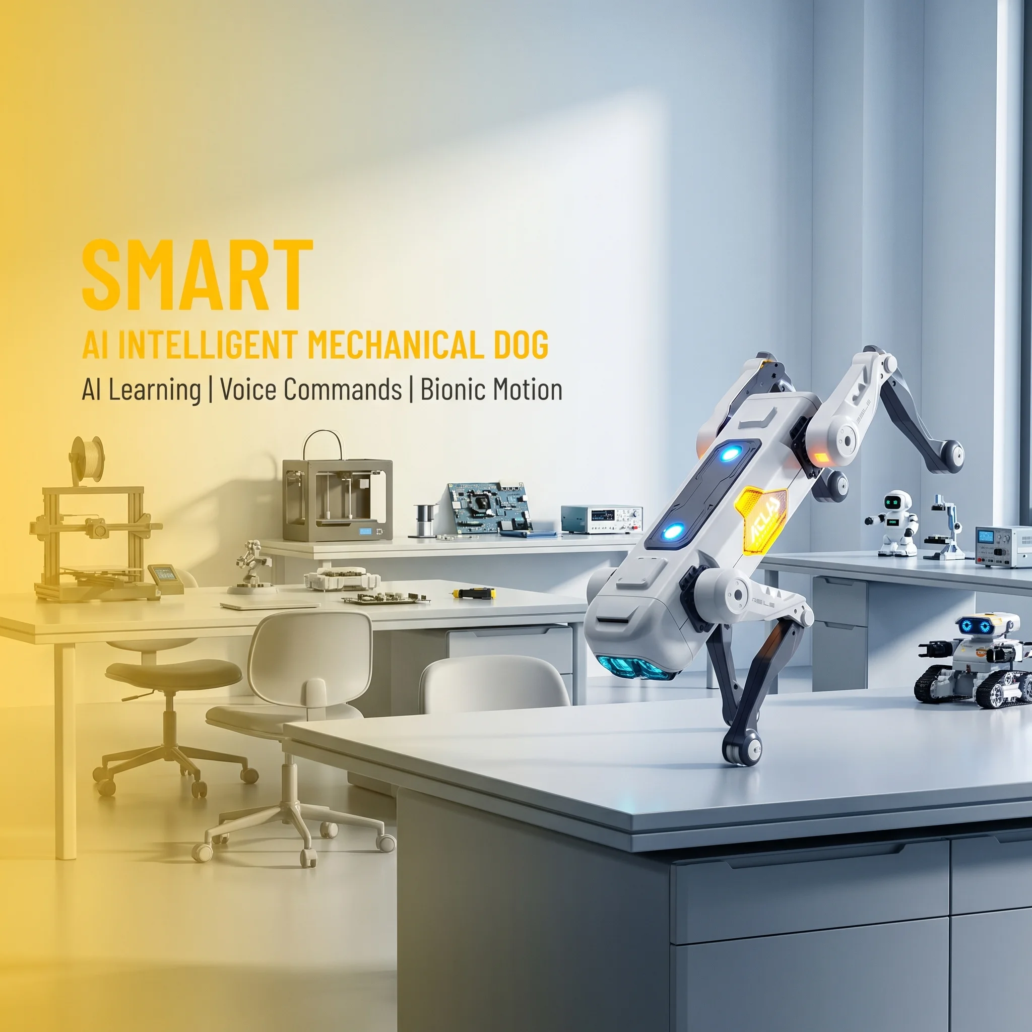 AIスマートロボット犬、音声＆アプリ制御、プログラミング、ダ - Kids Toys Young のレビューと価格