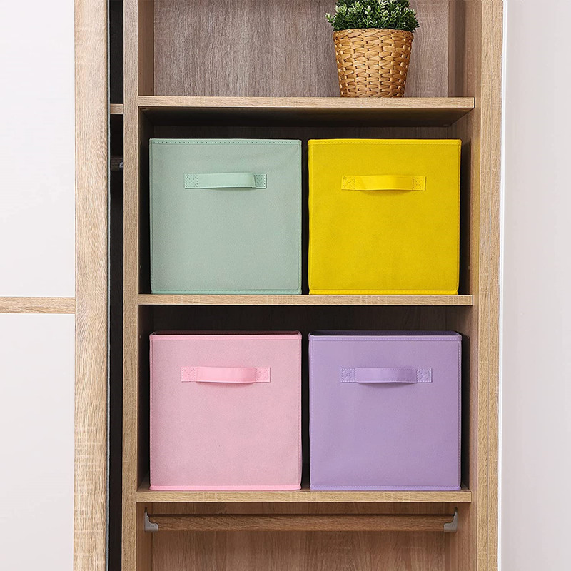 折りたたみ式キューブ収納ビン不織布収納ボックス家庭用品、子供 - Kids Toys Drawers のレビューと価格