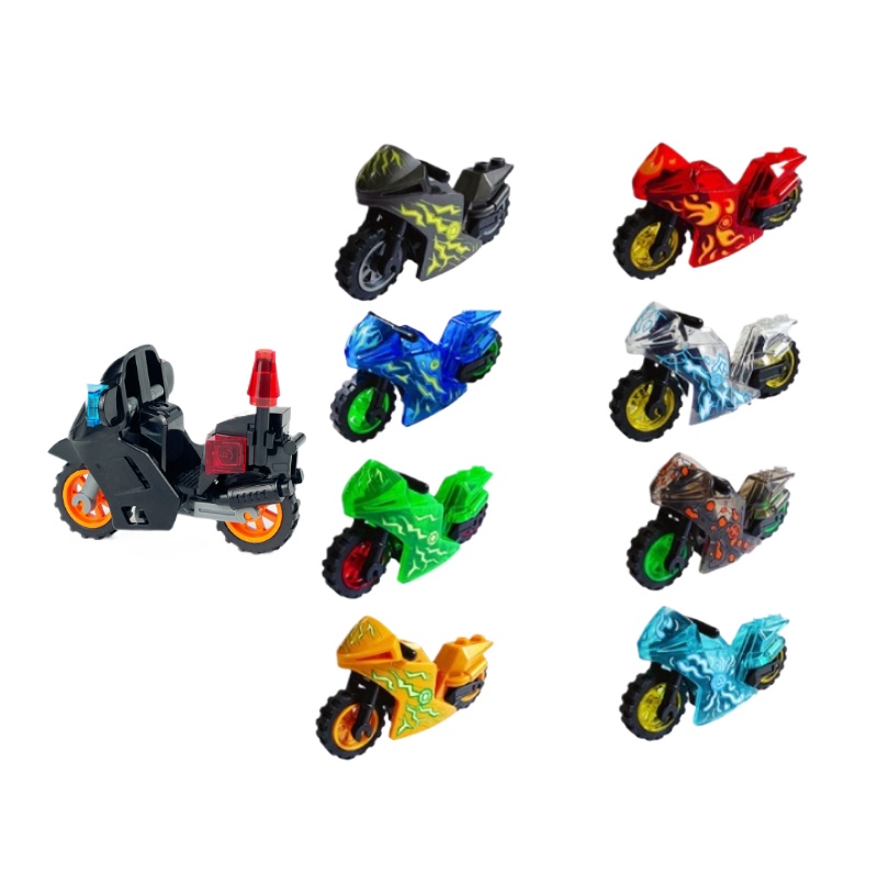 子供用小さな粒子ビルディングブロックシティパトロールバイクモ - Lego Set City のレビューと価格